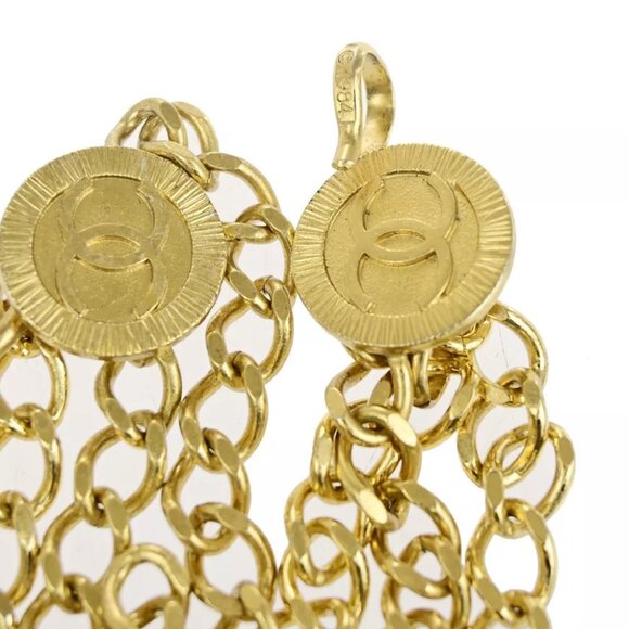CHANEL CC Logo Coin Medallion Charm Chain Belt Gold GHW Accessory - Picture 7 of 7